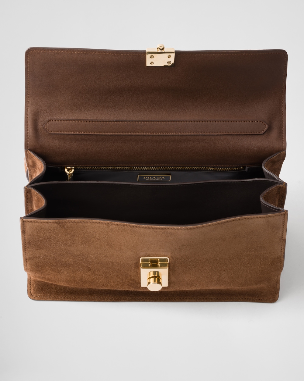 Prada Soft Sound Medium Suede Shoulder Bag - Image 5